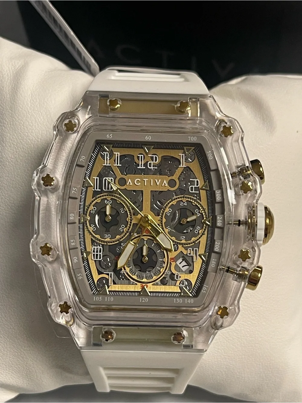 Activa Fury X Invicta Men's Watch w/ Skeleton Dial - 44.3mm, White (ACW2305-004)